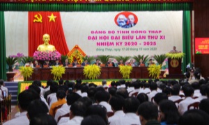 Đồng chí Trưởng Ban Tổ chức Trung ương dự và chỉ đạo Đại hội đại biểu Đảng bộ tỉnh Đồng Tháp lần thứ XI